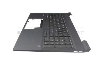 910300288440 original PMX clavier incl. topcase FR (français) argent/noir avec rétro-éclairage