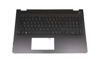 924523-041 original HP clavier incl. topcase DE (allemand) noir/noir