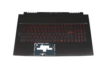 957-17FK3E-C06 original MSI clavier incl. topcase DE (allemand) noir/rouge/noir avec rétro-éclairage