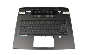 957-17Q11E-C08 original MSI clavier incl. topcase DE (allemand) noir/noir avec rétro-éclairage