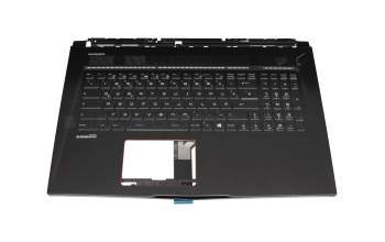 957117B51EC06 original MSI clavier incl. topcase DE (allemand) noir/noir avec rétro-éclairage