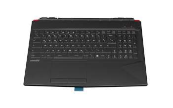 95716P71EC05 original MSI clavier incl. topcase DE (allemand) noir/noir/rouge avec rétro-éclairage