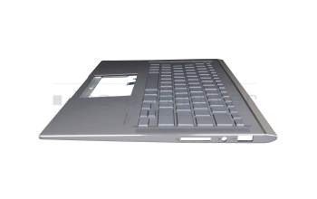 9Z.NFKBN.40G original Asus clavier incl. topcase DE (allemand) argent/argent avec rétro-éclairage