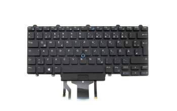 9ZNB2LN601 original Dell clavier DE (allemand) noir avec rétro-éclairage et mouse stick