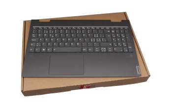 AM1FH000900 original Lenovo clavier incl. topcase CH (suisse) gris/gris avec rétro-éclairage