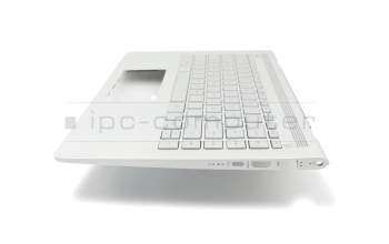 AM22R000300 original HP clavier incl. topcase DE (allemand) argent/argent avec rétro-éclairage