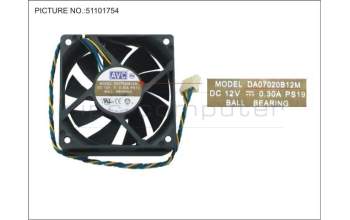 Fujitsu AVH:DA07020B12MPS19 FAN 12V,4100RPM,70X70X20