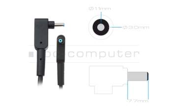 Acer ConceptD 5 (CN515-51) original Chargeur 90 watts angulaire