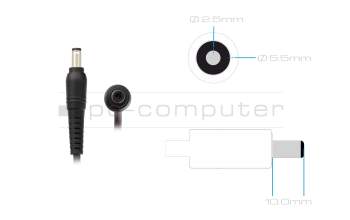 Alternative pour FMV-AC503B Fujitsu chargeur 120 watts arrondie de Delta Electronics