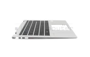 BHFFQ3AF7GD00X original HP clavier incl. topcase DE (allemand) noir/argent avec rétro-éclairage