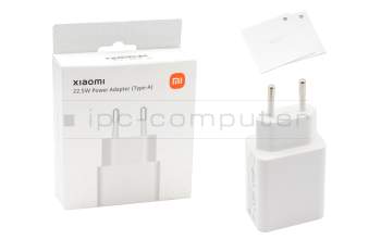 BHR7757EU original Xiaomi chargeur USB 22,5 watts EU wallplug blanc (Charging Combo Type A) (sans câble)