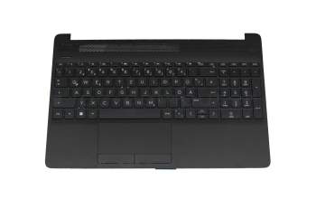 BJTUFA4LZG607B original HP clavier incl. topcase DE (allemand) noir/noir (PTP)