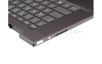 BSKQQA0LZJ2029 original HP clavier incl. topcase DE (allemand) noir/gris avec rétro-éclairage