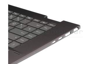 BSKQQA0LZJ2029 original HP clavier incl. topcase DE (allemand) noir/gris avec rétro-éclairage