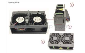 Fujitsu C26361-K1567-B2 FAN MODULE ASSY 2X