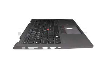 CM19-CH F8 original Lenovo clavier incl. topcase UK (anglais) noir/gris avec rétro-éclairage et mouse stick