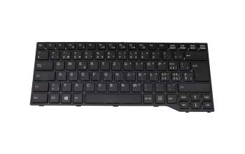 CP733750-02 original Fujitsu clavier CH (suisse) noir/noir abattue