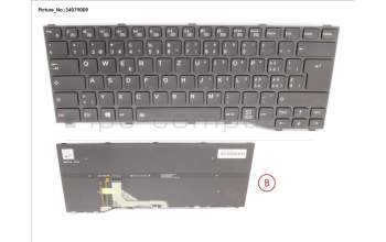 Fujitsu CP806527-XX KEYBOARD BLACK W/ BL SWISS