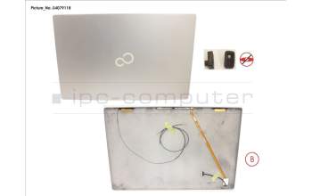 Fujitsu CP809995-XX LCD BACK COVER ASSY (W/ HELLO)