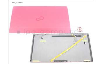 Fujitsu CP826997-XX LCD BACK COVER RD W/HELLO W/WLAN W/TOUCH