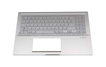 CQ980JKX7 original Asus clavier incl. topcase DE (allemand) argent/argent avec rétro-éclairage