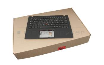 CS19BL-85D0 original Lenovo clavier incl. topcase DE (allemand) noir/noir avec rétro-éclairage et mouse stick