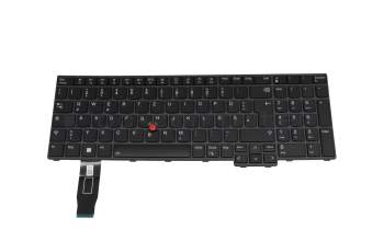 CS22NBL-106D0 original Lenovo clavier DE (allemand) noir/noir avec rétro-éclairage et mouse stick