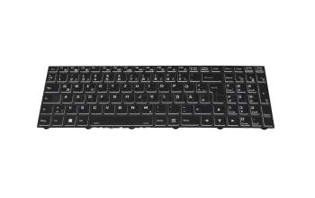 CVM18H960094308 original Clevo clavier DE (allemand) noir/noir avec rétro-éclairage