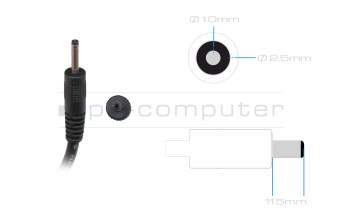 Chargeur 24 watts EU wallplug petit original pour Lenovo Tab M10 FHD Plus (TB-X606FA)