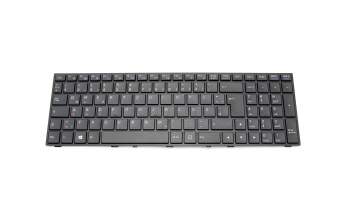 Clavier DE (allemand) noir/noir abattue avec rétro-éclairage original pour Medion Erazer X7841 (P670RE1-M)