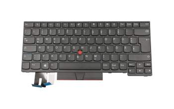 Clavier DE (allemand) noir/noir avec mouse stick original pour Lenovo ThinkPad L380 (20M5/20M6)