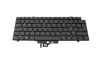 Clavier DE (allemand) noir/noir avec rétro-éclairage original pour Dell Latitude 15 (7530)