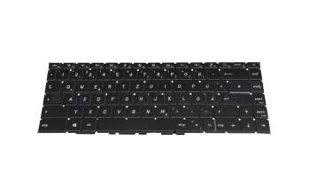 Clavier DE (allemand) noir/noir avec rétro-éclairage original pour MSI Creator 15 A10SGS (MS-16V2)