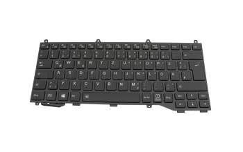 Clavier DE (allemand) noir/noir original pour Fujitsu LifeBook U7310