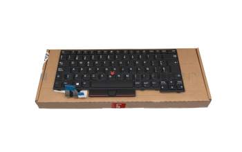 Clavier SP (espagnol) noir/noir avec mouse stick original pour Lenovo ThinkPad P14s Gen 1 (20S4/20S5)