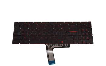 Clavier US (anglais) noir avec rétro-éclairage original pour MSI GL63 8SE/8SEK (MS-16P7)