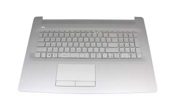 Clavier incl. topcase DE (allemand) argent/argent (DVD) original pour HP 17-ca2000