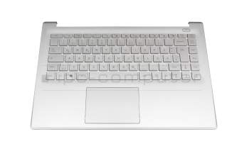 Clavier incl. topcase DE (allemand) argent/argent original pour Medion Akoya S6446 (M15WUN)