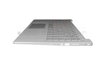 Clavier incl. topcase DE (allemand) argent/argent original pour Medion Akoya S6446 (M15WUN)