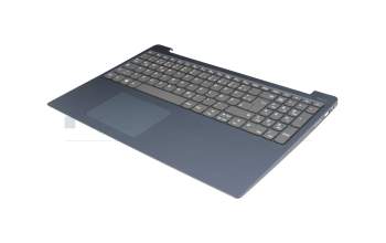 Clavier incl. topcase DE (allemand) gris/bleu original pour Lenovo IdeaPad 330S-15AST (81F9)