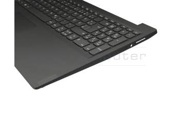 Clavier incl. topcase DE (allemand) gris/gris original pour Lenovo V15-IWL (81YE)