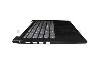 Clavier incl. topcase DE (allemand) gris/noir original pour Lenovo IdeaPad S145-14IWL (81MU)