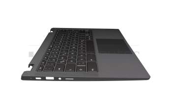 Clavier incl. topcase DE (allemand) gris/or original pour Lenovo IdeaPad Flex 5 CB-13IML05 (82B8)