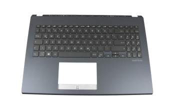 Clavier incl. topcase DE (allemand) noir/anthracite avec rétro-éclairage original pour Asus PX571GT