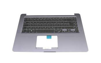 Clavier incl. topcase DE (allemand) noir/anthracite original pour Asus VivoBook 15 X510UF