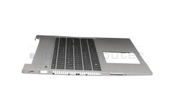 Clavier incl. topcase DE (allemand) noir/argent avec rétro-éclairage original pour HP ProBook 455R G6