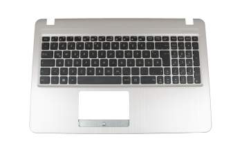 Clavier incl. topcase DE (allemand) noir/argent original pour Asus VivoBook X543UA