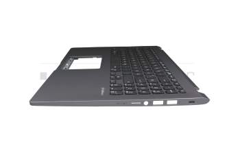 Clavier incl. topcase DE (allemand) noir/gris avec rétro-éclairage original pour Asus ExpertBook P1 P1510CJA