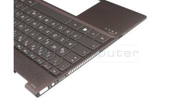 Clavier incl. topcase DE (allemand) noir/gris avec rétro-éclairage original pour HP Envy x360 13-ag0500