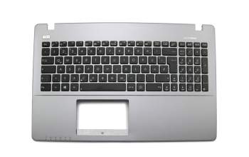 Clavier incl. topcase DE (allemand) noir/gris original pour Asus A550DP